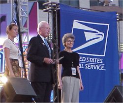 Berlin's granddaughter Caroline, John Walsh, Berlin's daughter Linda