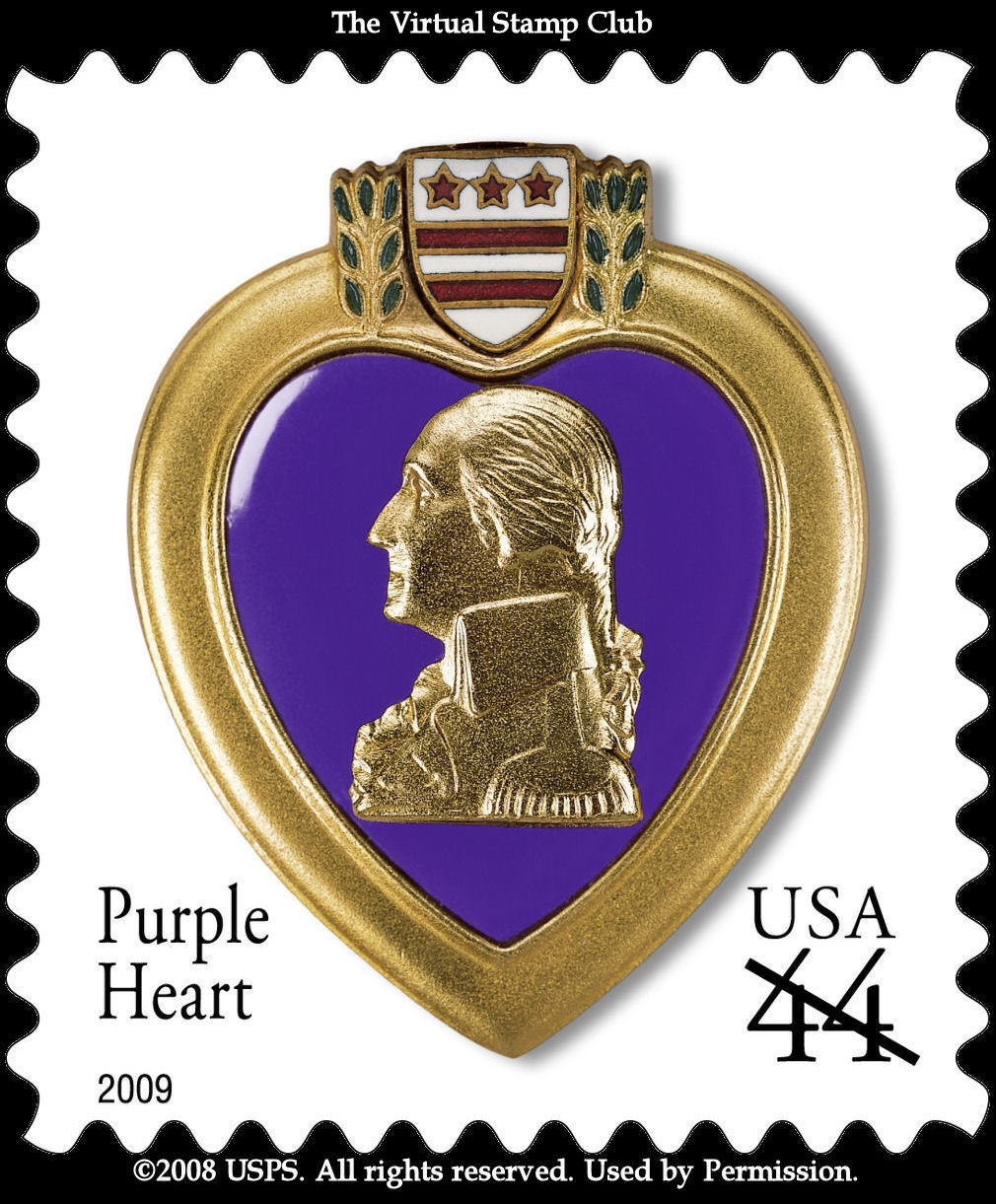 Purple Heart Stamp