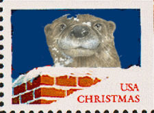 Not a real stamp! A Visit from Saint Otter