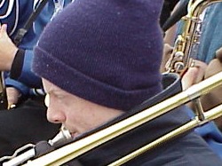 In the stands
